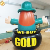 Ballon publicitaire gonflable en PVC personnalisé en forme de moustache de dessin animé – Décorations extérieures étanches pour événements avec design sérigraphié