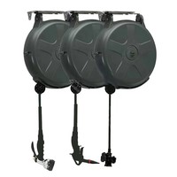 Enrouleur de tuyau manuel pour réparation automobile et detailing, double tube air/eau, fabriqué en Chine