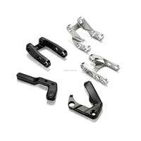 Support de scooter électrique forgé usiné par CNC avec anodisation bleu-orange certifié ISO9001 pour le renforcement de la structure du cadre