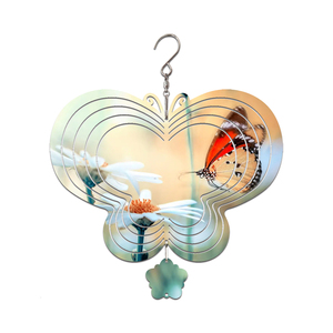DIY Sublimation Blank <b>Wind</b> <b>Spinner</b> 10 Inch Metal Outdoor Yard Decoration Custom Printing - Product Image 6