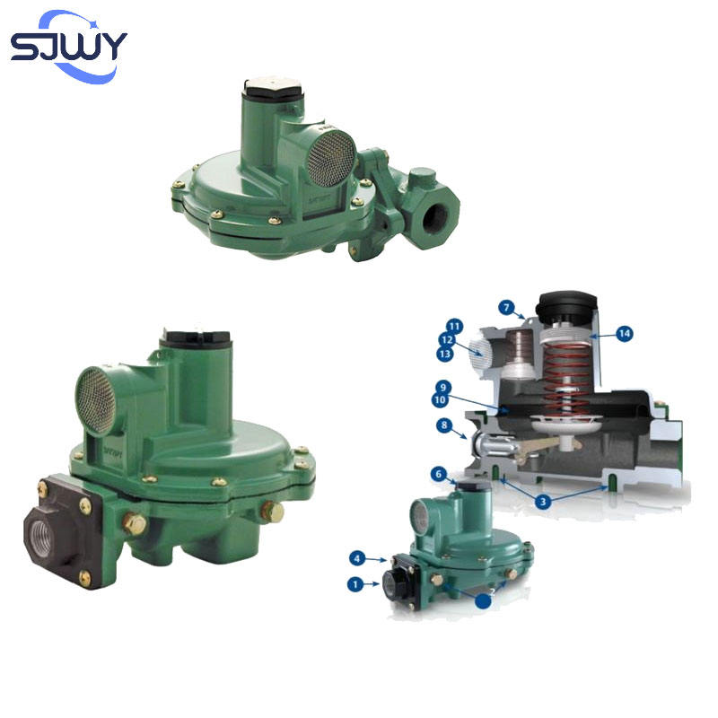 Original Natural Gas Valve Skid Emerson Fisher R622 R642 R652 Series ...