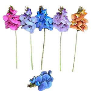 Orchidée Phalaenopsis en soie à 5 têtes, fleur artificielle imprimée en 3D réaliste, aspect haut de gamme, <span class=keywords><strong>tige</strong></span> unique, décoration de mariage et de maison - Product Image 6