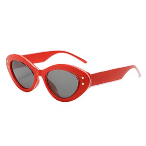 De Yi <b>Optics</b> Cat Eye Sunglasses For Women Pc Frame Uv400 Protection Star Decorations - Product Image 5