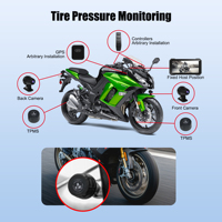 Écran Moto Intelligent Étanche 6.25 Pouces Apple Android GPS Carplay Moto Caméra de Tableau de Bord 4K Écran Carplay pour Motos