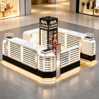 Kiosque de présentation de lunettes en U, autoportant, pour centre commercial, comptoir d'exposition de lunettes de soleil avec éclairage LED, Brillestativ