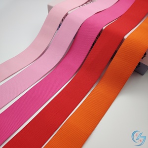 Vente en gros stock de bandes élastiques tricotées pour la couture haute ténacité polyester 2-5cm options blanches et noires bandes élastiques très vendues - Product Image 3