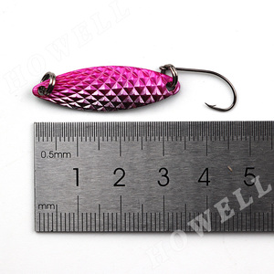 Señuelo de Pesca Giratorio HOWELL de 2.5g y 3.5cm, Colorido, para <span class=keywords><strong>Trucha</strong></span> y Lubina, para Pesca en Ríos, Lagos y Arroyos, Hecho de Acero - Product Image 2