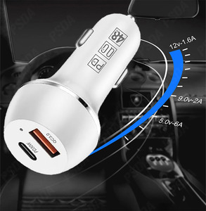 48W Kép USB <span class=keywords><strong>C</strong></span> Car Charger Adapter USB-<span class=keywords><strong>C</strong></span> Để <span class=keywords><strong>C</strong></span> Nhanh Chóng Sạ<span class=keywords><strong>c</strong></span> Cho iPhone 15/15 <span class=keywords><strong>C</strong></span>ộng Với/15 Pro/15 Pro Maxipad Pro/Không Khí/Samsung Galaxy - Product Image 4
