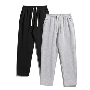 <span class=keywords><strong>Pantaloni</strong></span> sportivi da <span class=keywords><strong>uomo</strong></span> <span class=keywords><strong>grigi</strong></span> a gamba larga, tinta unita, taglie forti, casual, primavera autunno, per il mercato estero - Product Image 5
