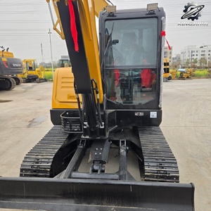 Mini-excavatrice sur chenilles Sany60 d'occasion, 6 tonnes, godet de 0,2 m³, marque chinoise originale, petite excavatrice de chantier, faible nombre d'heures, bon état - Product Image 4