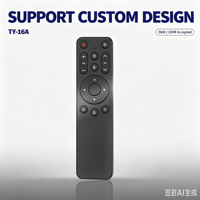 Control Remoto Universal KEYUAN TY-16J Anti-Golpes con Batería AAA, 4 Botones y Alcance de 20m para TV