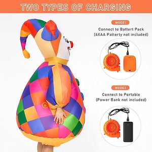 Disfraces Inflables de Halloween para Adultos, Divertidos Trajes de Payaso, Calabaza y Bruja para Hombres y Mujeres - Product Image 2
