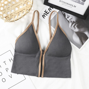 Soutien-Gorge <span class=keywords><strong>de</strong></span> <span class=keywords><strong>Sport</strong></span> <span class=keywords><strong>de</strong></span> Fitness pour Femmes en Gros 1718, Respirant en Maille, pour Yoga, avec Fermeture Éclair Avant, pour la Course et le Yoga - Product Image 6