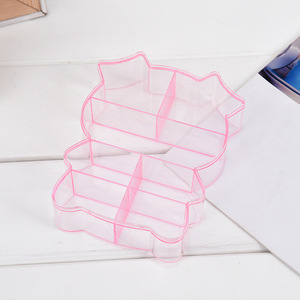Creative Diy Handmade Beaded Jewelry Box Pink Pig Shape Foldable Storage Organizer For Kids Hair Accessories Makeup Desktop Use - Product Image 5