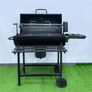 Four <span class=keywords><strong>à</strong></span> rôtir de camping en plein air, four <span class=keywords><strong>à</strong></span> rôtir et <span class=keywords><strong>à</strong></span> griller, four <span class=keywords><strong>à</strong></span> barbecue au charbon de bois de style américain, grand barbecue automatique pour la maison - Product Image 4