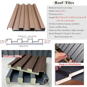 Hochleistungs-Metallblech dach platte Moderne isolierte Dach platte für Wintergarten-Aluminium verkleidung platten für den Bau - Product Image 5