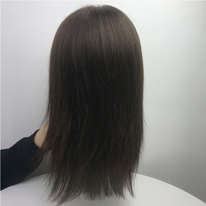 Perruques en cheveux humains entièrement nouées à la main, avec dentelle frontale, sans colle, base mono de qualité médicale, dessus en monofilament, partie libre, pour l'<span class=keywords><strong>alopécie</strong></span> - Product Image 6