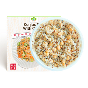<span class=keywords><strong>Comida</strong></span> Lista para Comer, Arroz Instantáneo de Avena y Konjac, Vegano, Halal, Alto en Fibra, Sin Azúcar, Bajo en Calorías, Proteína, <span class=keywords><strong>Comida</strong></span> <span class=keywords><strong>Keto</strong></span> Rápida y Saludable - Product Image 1