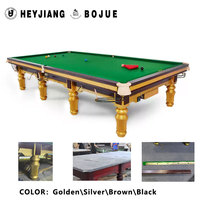 Table de billard Star en bois massif avec coussins en pierre, table d'entraînement de 12 pieds pour billard