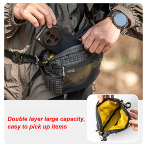 Dyneema Fiber Bag 1.1L Impermeable Ultraligero Multi Bolsillo para Ciclismo Correr Senderismo Camping Deportes al aire libre Accesorios - Product Image 2