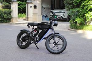 Bicicleta Eléctrica OWAY para Adultos, Adolescentes y Mujeres, Llantas Todoterreno de 18 Pulgadas, Bicicleta Eléctrica para Desplazamientos, Batería Extraíble, Doble Suspensión - Product Image 5