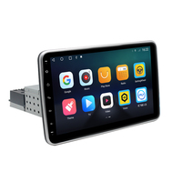 Lecteur multimédia vidéo Bluetooth pour voiture Android universel 1 Ding 9,10 pouces, lecteur DVD de voiture rotatif à 360 degrés, CarPlay sans fil, Android Auto