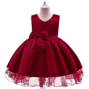 MQATZ Abito Casual Stile Principessa per Bambine, Floreale, Occidentale, da Cerimonia, al Ginocchio, in Raso, Estivo, con Decorazioni in Pizzo L1989XZ - Product Image 5