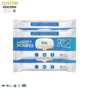 Échantillon gratuit de lingettes humides pour adultes Lingettes pour le corps pour <span class=keywords><strong>incontinence</strong></span> et nettoyage - Product Image 1