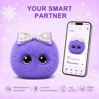 Jouet Compagnon Intelligent Interactif Vocal pour Animaux de Compagnie, Pendentif IA à Contrôle par Application ODM, Poupée en Peluche Douce avec Retour Tactile, Jouet Robot IA pour Animaux