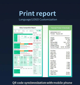 Balance connectée XINDINGHENG DHM-800C à 8 électrodes, haute précision (0,1 kg), écran tactile LCD 24 pouces, corps en acier - Product Image 4