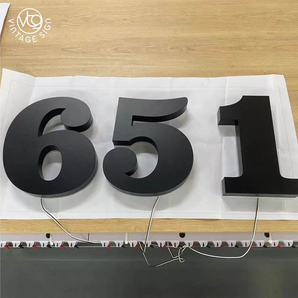 Стальные стоячие светодиодные пластиковые буквы светящиеся цифры табличка с номерами для дома