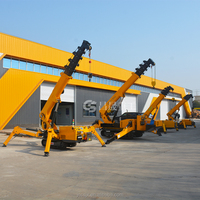 Grue araignée de construction de 4 tonnes : mini-grue sur chenilles hydraulique durable avec flèche de déplacement pour les tâches de levage complexes