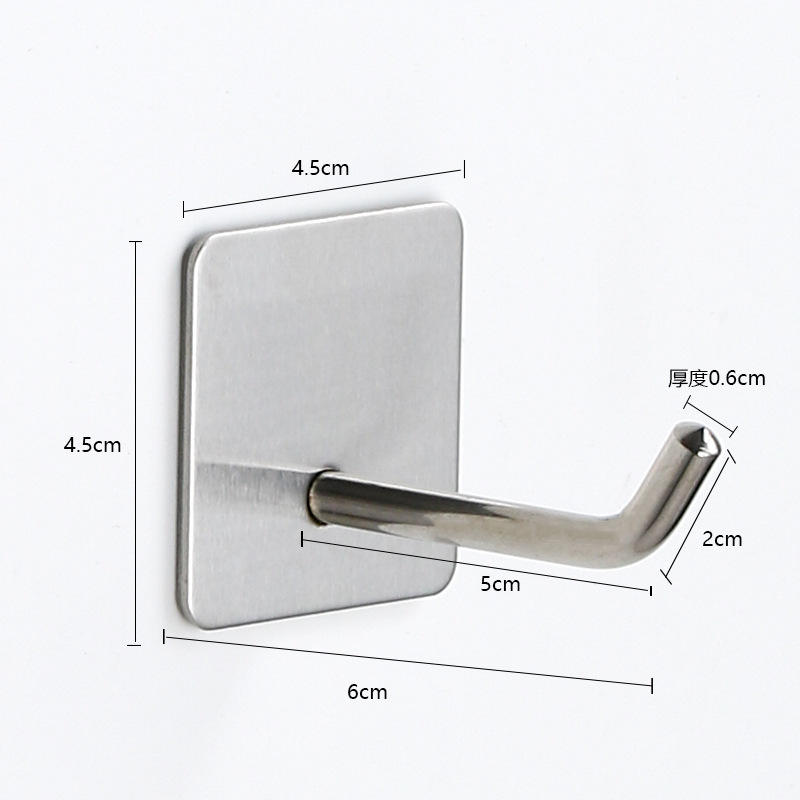 Crochet de tronc 135 degrés (brossé)-carré-allongé