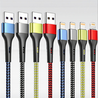 Kabel Data Berpelindung Konduktor Tembaga Murni Ramah Lingkungan Bersertifikasi MFI 1m 3ft 5A USB Pengisian Cepat untuk iPhone 11/12/13/14 Pro IOS