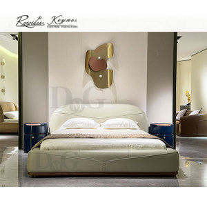 Upholstered <b>Bed</b> Luxury Leather Platform <b>Bed</b> <b>Queen</b> <b>Size</b> with Tufted Headboard for Master Bedroom - Product Image 2