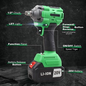 20V 2-in-1 Industrial/DIY Cordless Impact <b>Wrench</b> With 650nm Torque Battery Powered Drop Shipping Supported CW-20S-1 650NM Cordle - Product Image 3
