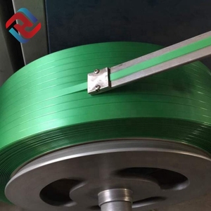 Banda de flejado <span class=keywords><strong>verde</strong></span> de precio de fábrica de alta resistencia para embalaje flejado de PET de 16mm - Product Image 5