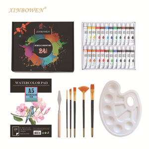 Set di forniture per <span class=keywords><strong>pittura</strong></span> Xinbowen Set di Kit di <span class=keywords><strong>pittura</strong></span> acrilica <span class=keywords><strong>lavabile</strong></span> da 32 pezzi di vendita calda per bambini - Product Image 6
