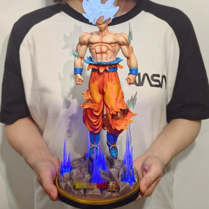 Figurine de manga de dragon de dessin animé japonais <span class=keywords><strong>Migatte</strong></span> <span class=keywords><strong>No</strong></span> <span class=keywords><strong>Gokui</strong></span> Goku de 31,5 cm, figurine d'anime DBZ, modèle en PVC, jouets cadeaux - Product Image 1