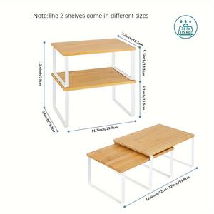 Scaffale Pieghevole in Metallo e <span class=keywords><strong>Legno</strong></span> per Cucina, Organizzatore per <span class=keywords><strong>Spezie</strong></span> con Design Personalizzato per lo Stoccaggio - Product Image 3