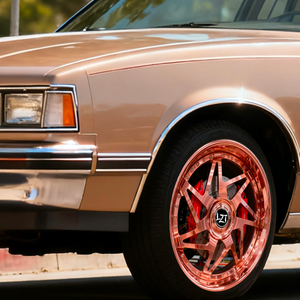 Rines Forjados SYG-1027 Forgiato <span class=keywords><strong>Rose</strong></span> Golden Face de 20, 22, 24 y 26 Pulgadas con Diseño Cóncavo para Chevrolet, BMW, Cadillac y Cortez - Product Image 1