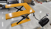 Plateforme élévatrice à ciseaux grande taille, chariot élévateur électrique, tables élévatrices avec vitesse de levage de 4-6 m/min et garantie de 2 ans