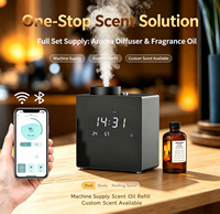 2025 nouveau Design de luxe maison Essentials dispositif d'huile horloge diffuseur d'arôme avec humidité de la température pour un usage domestique