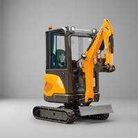 Livraison Gratuite JIAHE Mini-Excavatrice Hydraulique sur Chenilles 1,6 Tonne 1,8 Tonne avec Moteur EPA, Haute Puissance de Creusement et Cabine Fermée