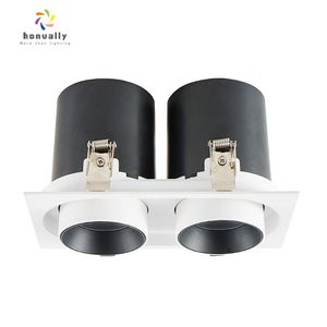Luminaire sur rail carré de style industriel-Combo spot + lavage mural à <span class=keywords><strong>double</strong></span> tête réglable et très résistant - Product Image 3