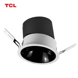 TCL 9W Cri90 Antiglare Spot Lights Recessed Black Aluminum For Home Lighting Living Room Spotlight