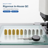 Entretoise hexagonale personnalisée, pilier fileté de précision mâle-femelle, usinage CNC, tournage suisse, laiton, acier inoxydable, aluminium, nylon, OEM