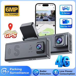 كاميرا مراقبة للسيارة بتقنية 4G مع نظام تحديد المواقع العالمي وتصوير بانورامي بعدستين ورؤية ليلية بالأشعة تحت الحمراء ومسجل للركن مع مستشعر G وإنذار - Product Image 2