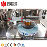 Machine d'étiquetage automatique d'étiquettes en papier à colle thermofusible pour bouteilles ou boîtes de conserve OPP de type rotatif