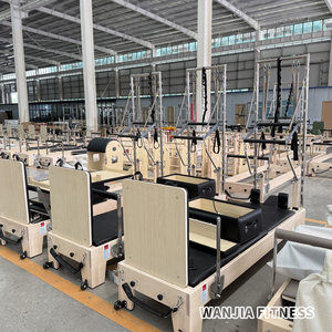 Oferta Destacada: Cama Reformer de Pilates de Madera de Arce de Alta Calidad y Bajo Precio, con Torre de Pilates de Medio Trapecio y Riel Completo - Product Image 5